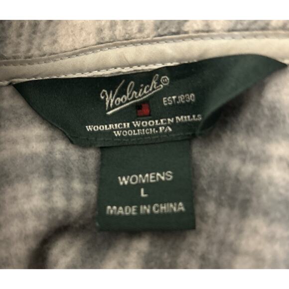 Women’s Woolrich Frost Hunt Full Zip White And Grey Size Large‎ - Picture 5 of 5